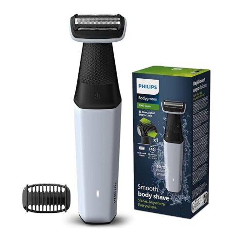 The philips men trimmer combines advanced blade technology and adjustable settings to deliver smooth, precise trimming. Its lightweight design and long-lasting battery make it perfect for daily grooming and travel.